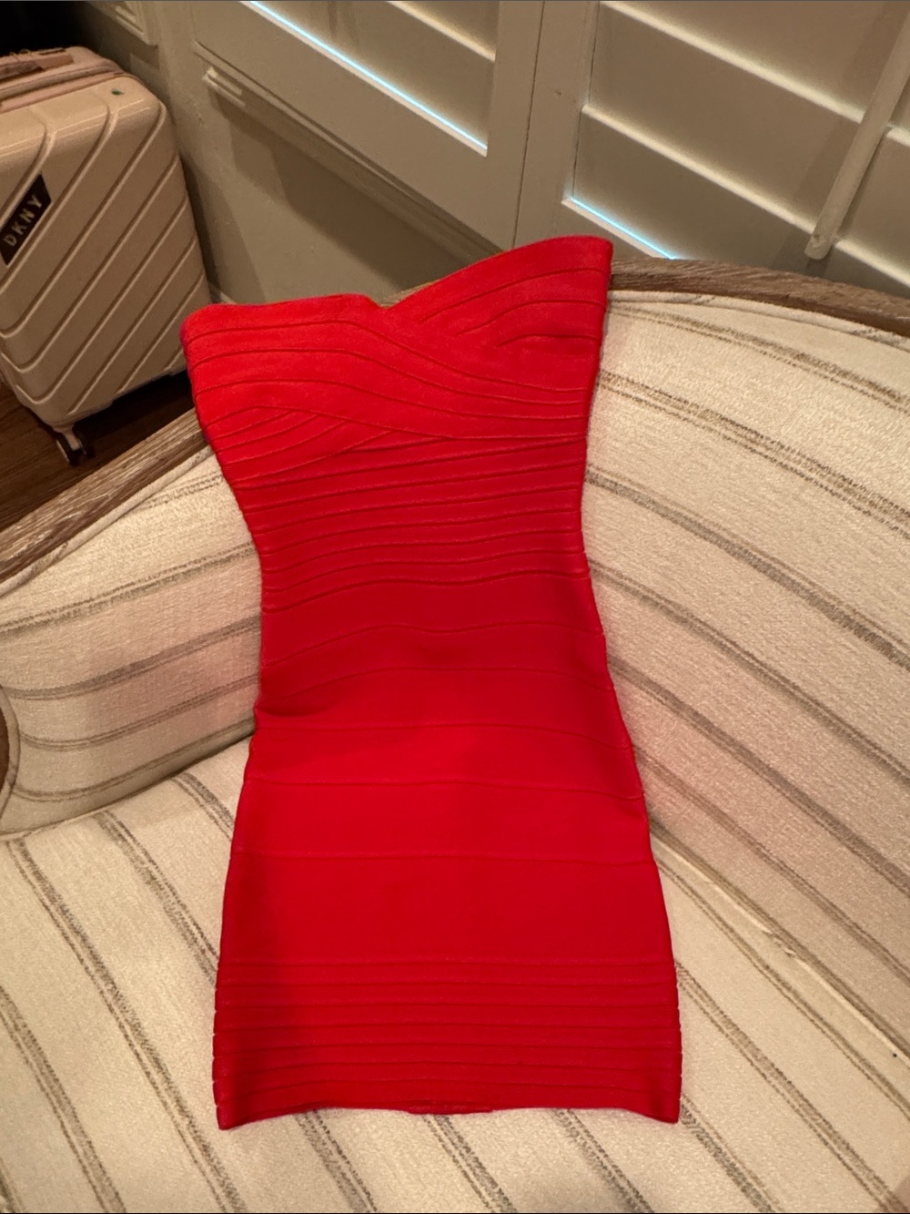 Red herve ledger xxs dress